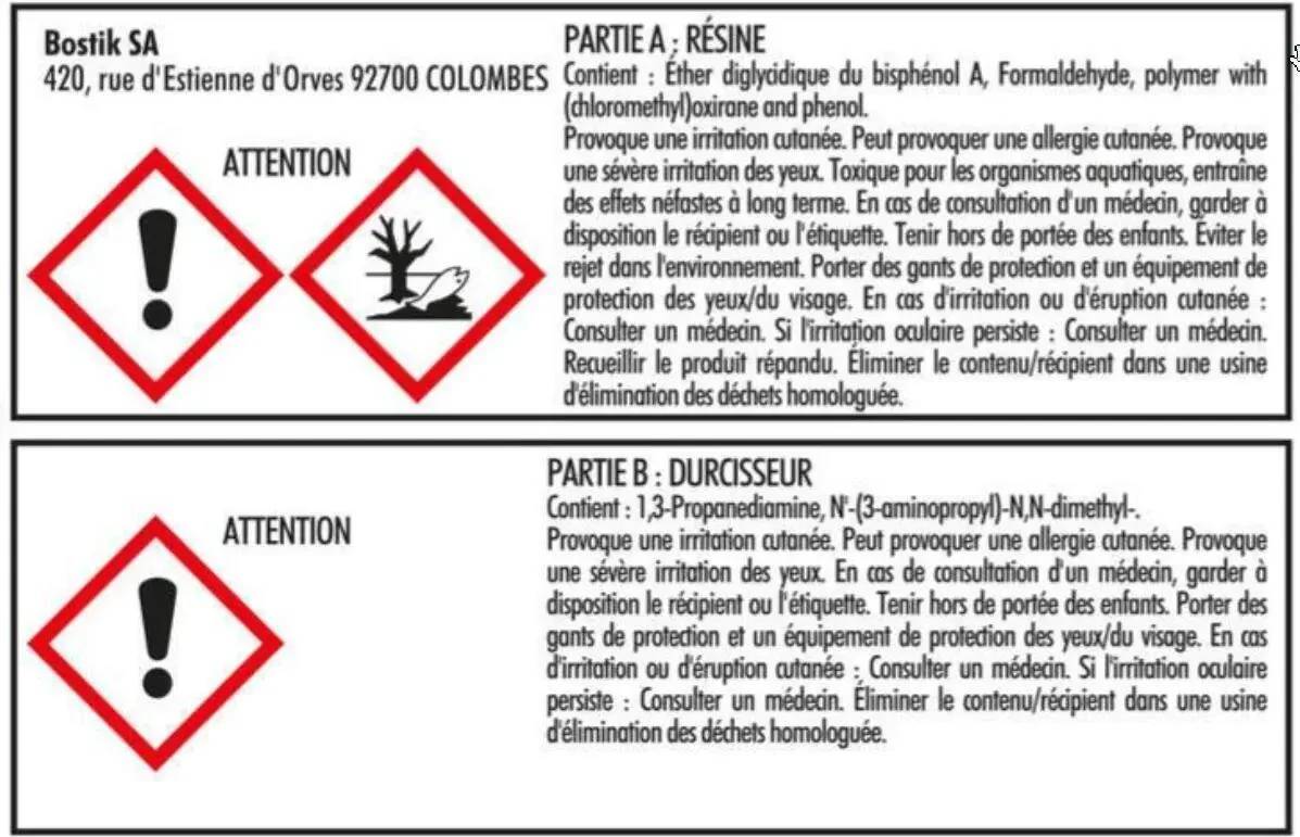 Colle de réparation Epoxy bi-composants rapide 25 ml – SADER - Image 2