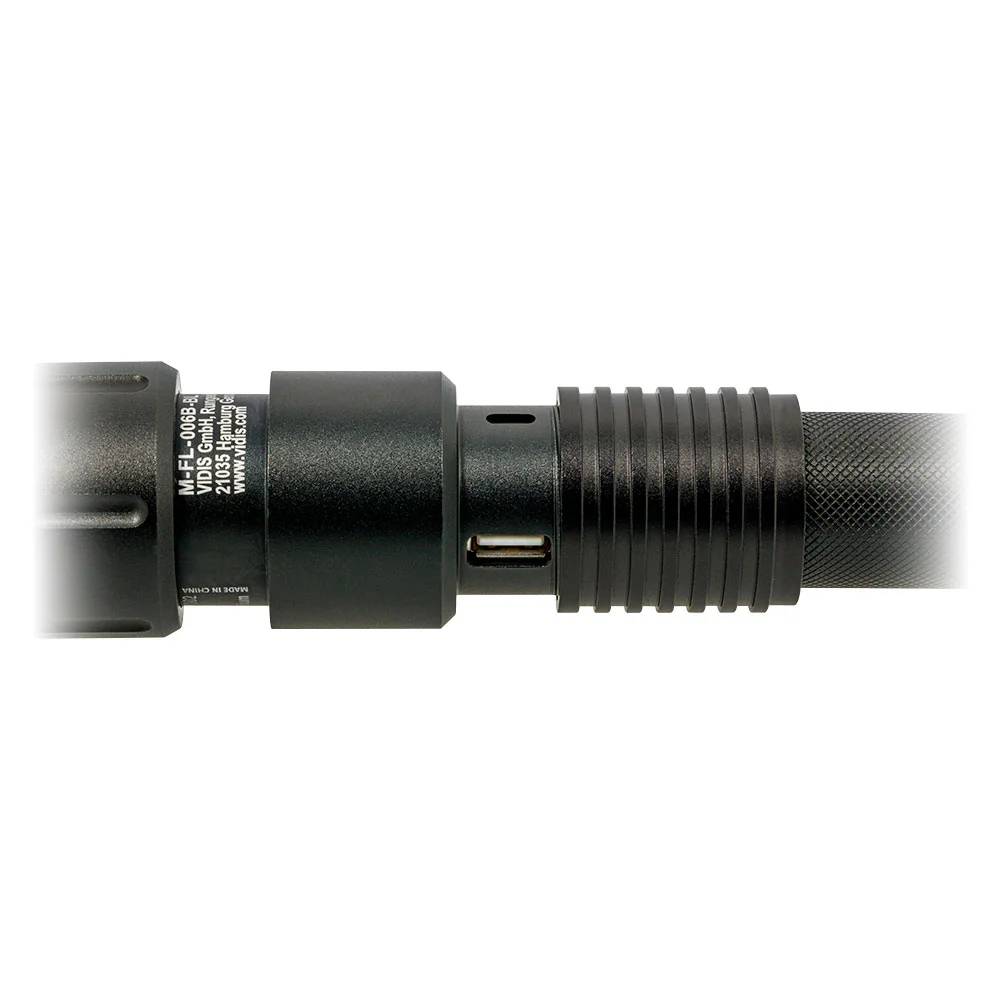 Lampe torche rechargeable aluminium incolore L.26.8 cm P.4.5 cm - Maximus - Image 2