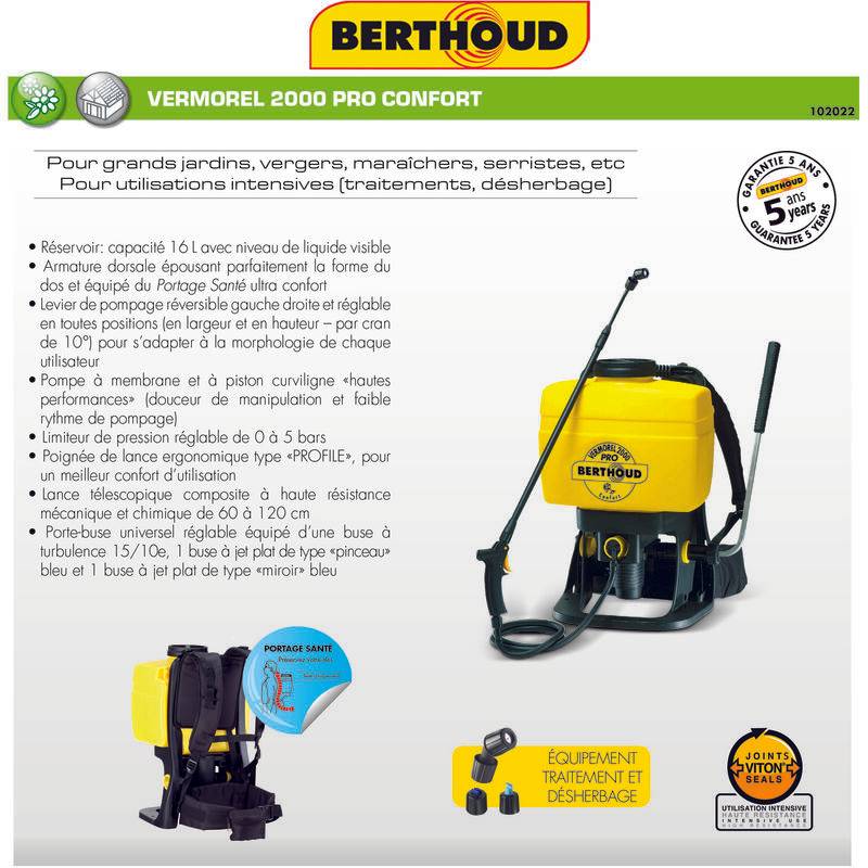 Berthoud - Pulvérisateur à Dos 16 L - BERTHOUD - Image 2