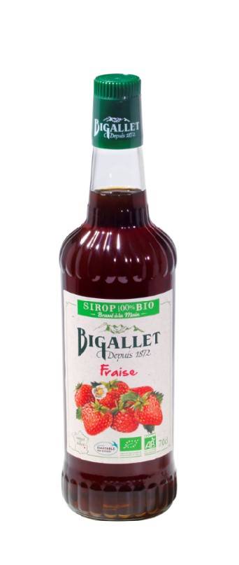 Bigallet - SIROP BIGALLET FRAISE BIO 0.7L