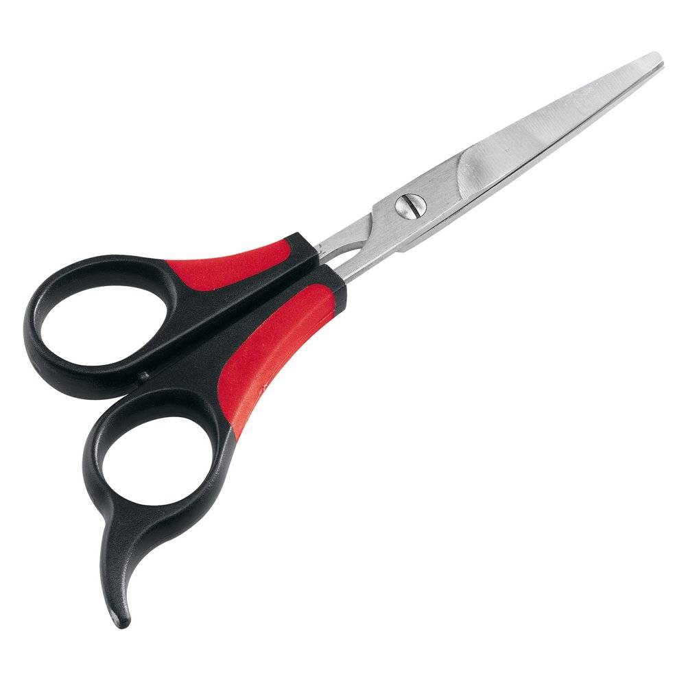 Ciseaux pour toilettage en acier noir et rouge L.16.2 cm l.6.5 cm H.8 cm - Ferplast - Image 2