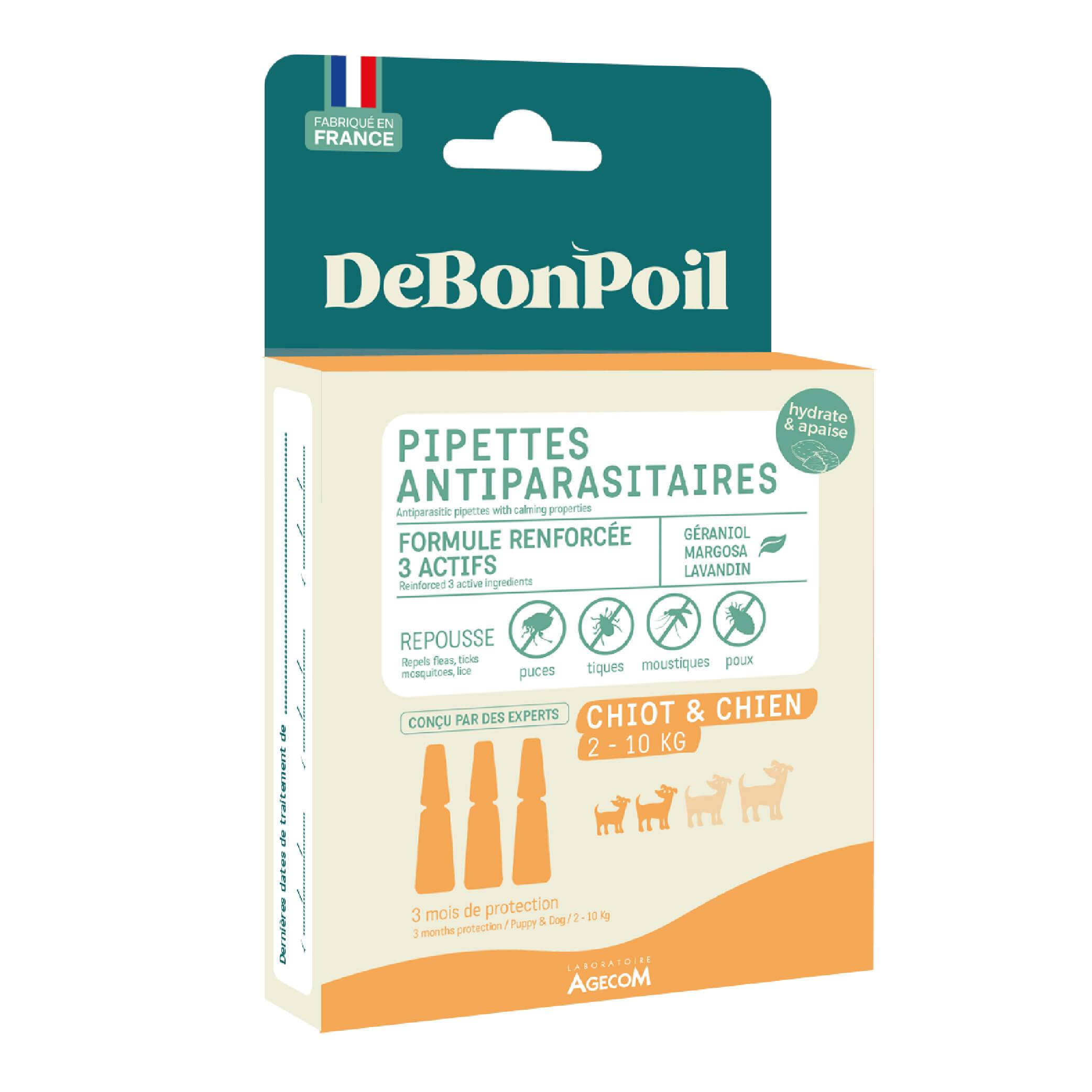 Laboratoire Agecom - ACTIPLANT'3 PIPETTES INGREDIENTS BIO CHIEN S X3