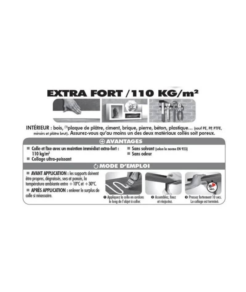 Colle fixer sans percer 55 ml tube souple - Sader - Image 1