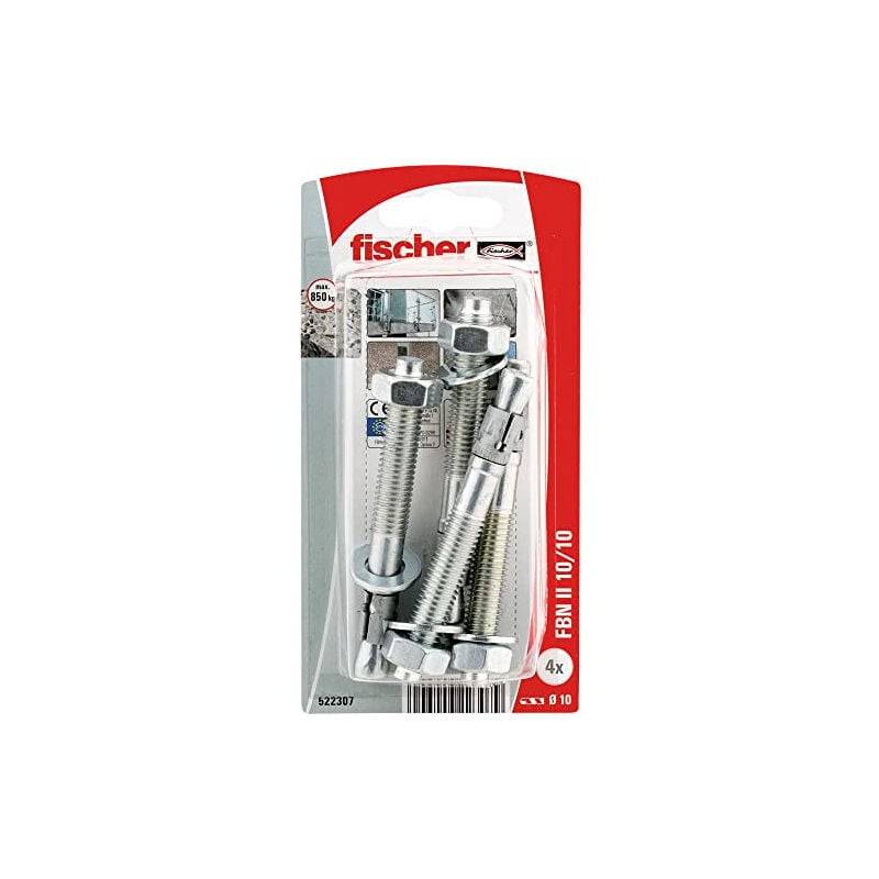 Chevilles d'ancrage acier galvanisé transparent L.10.6 cm Ø10 mm - Fischer - Image 3