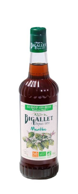 Bigallet - Sirop de menthe BIO 70 cl - Bigallet - Image 1