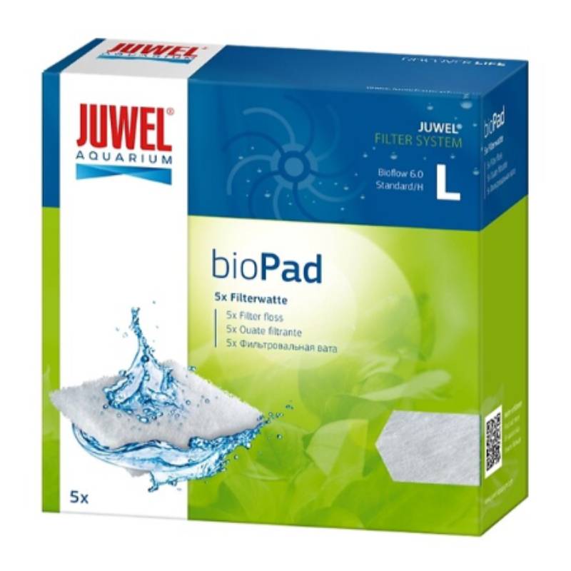 Ouate filtrante biopad taille L - JUWEL