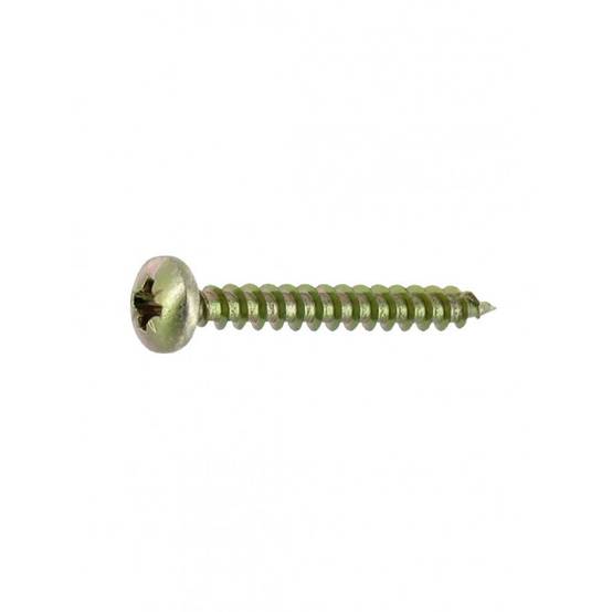 Vis agglo tête ronde Pozidriv acier transparent L.20 mm Ø4 mm - Vynex - Image 2