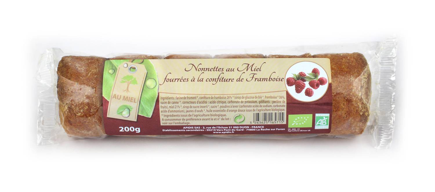 Finabeil - Véritable Nonnette Bio de Dijon fourrée à la confiture !