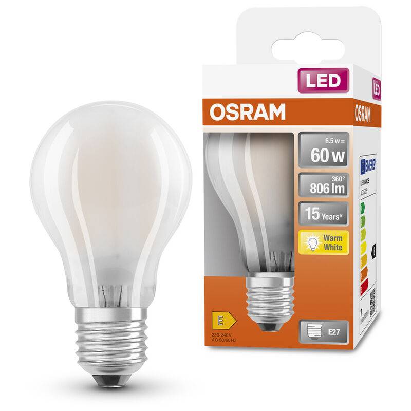 Ampoule LED Filament E27 Verre Dépoli 806 lm Blanc Chaud OSRAM - Image 4
