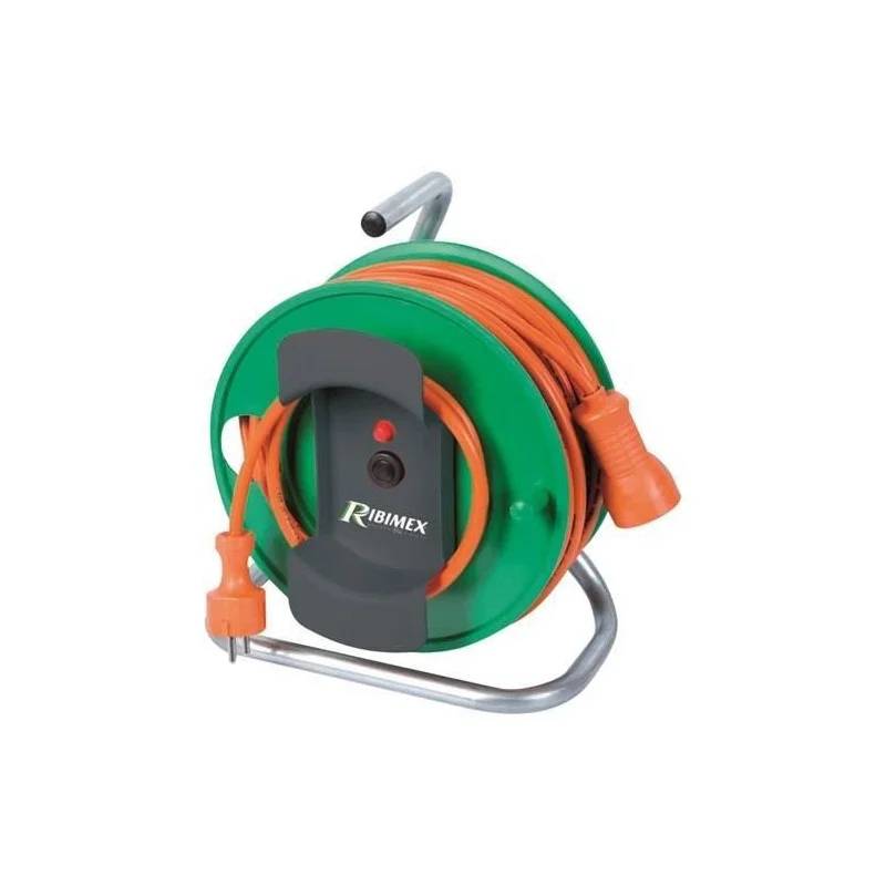 Ribiland - Enrouleur électrique 25 M Câble Orange Jardin Plastique H05Vv-F – RIBILAND - Image 1