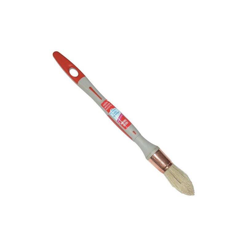 Pinceau de rechampir spécial glycéro bi-matière marron L.27.3 cm H.1 cm - Savy