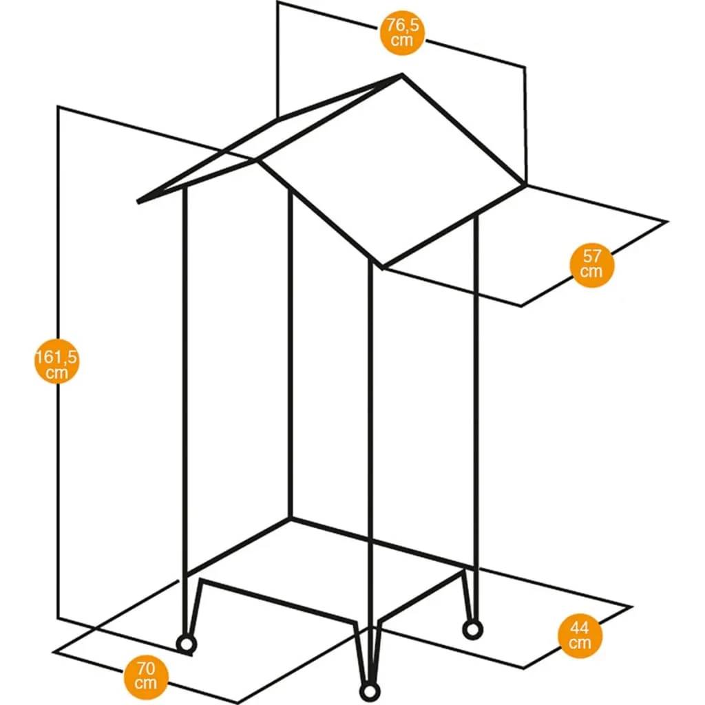 Cage à oiseaux et volière avec toit Nota plastique 76,5 x 57 x 161,5 cm FERPLAST