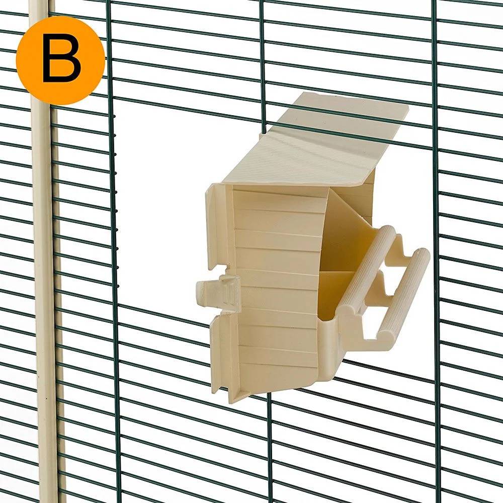 Cage à oiseaux et volière avec toit Nota plastique 76,5 x 57 x 161,5 cm FERPLAST - Image 5