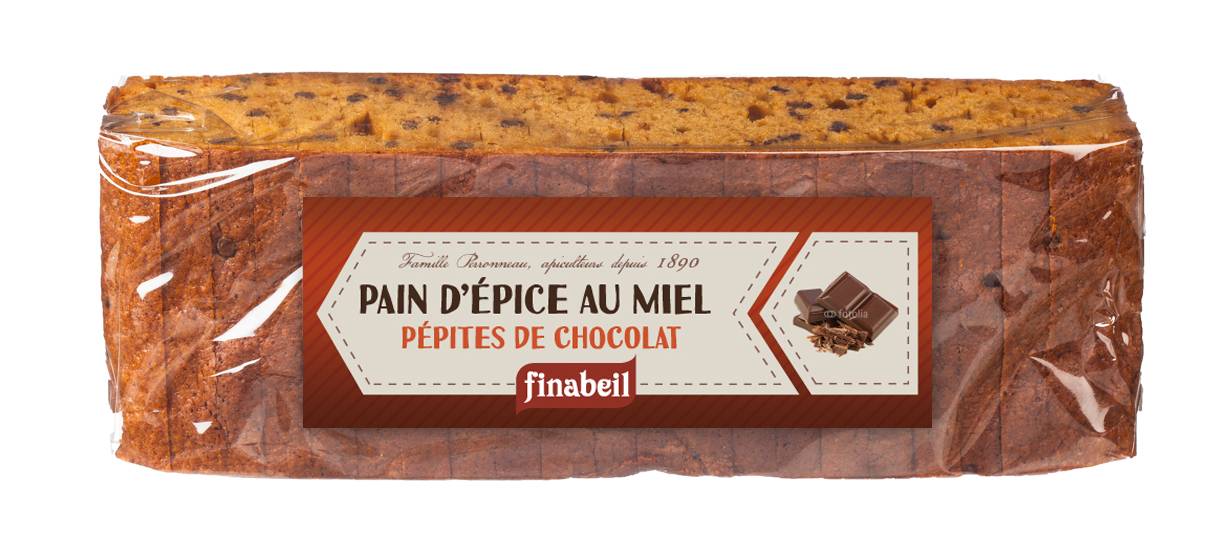 Finabeil - Pain d'épices tranché pépites de chocolat 300 g - Finabeil - Image 1