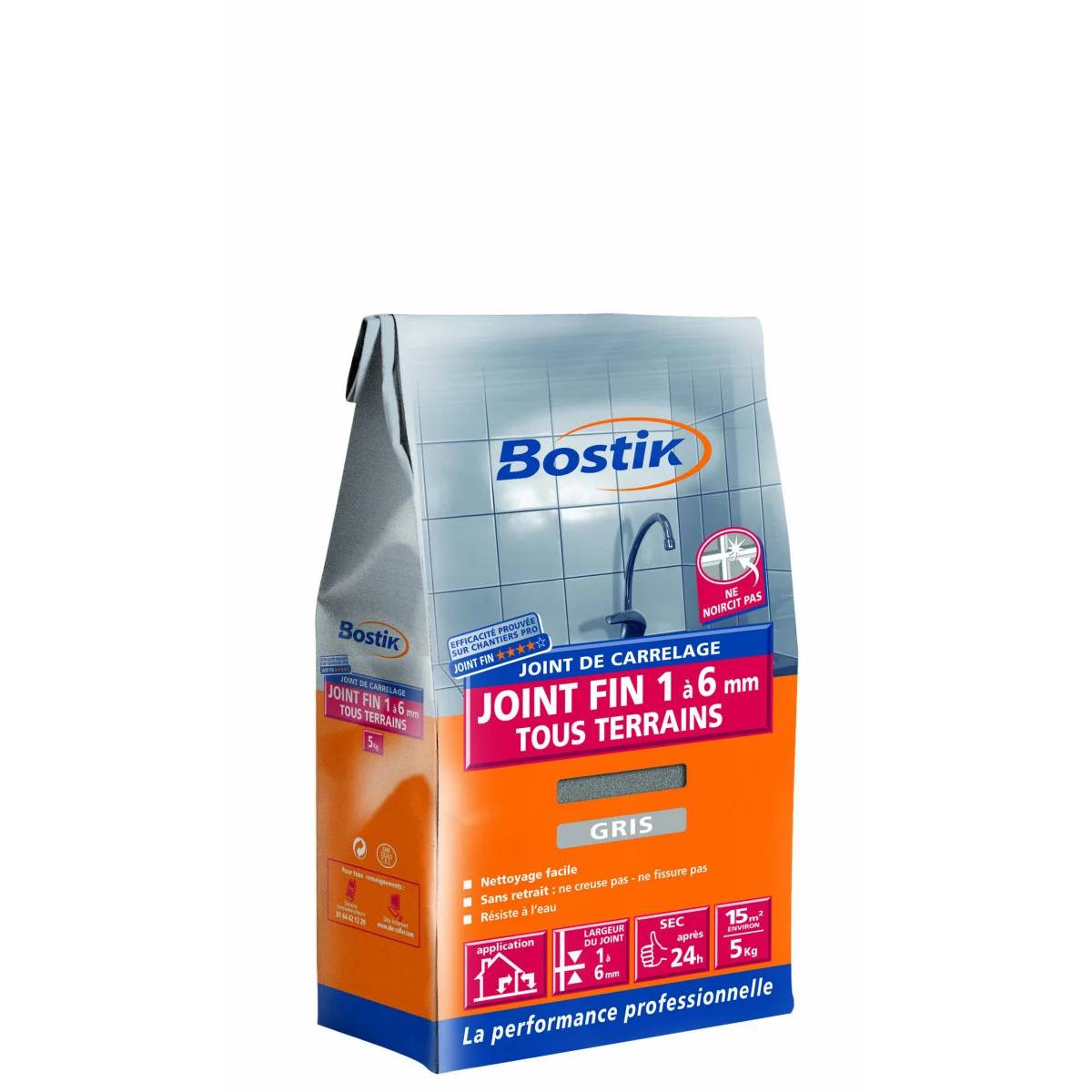Joint Carrelage Fin Blanc 1 à 6 mm 1kg – BOSTIK - Image 1