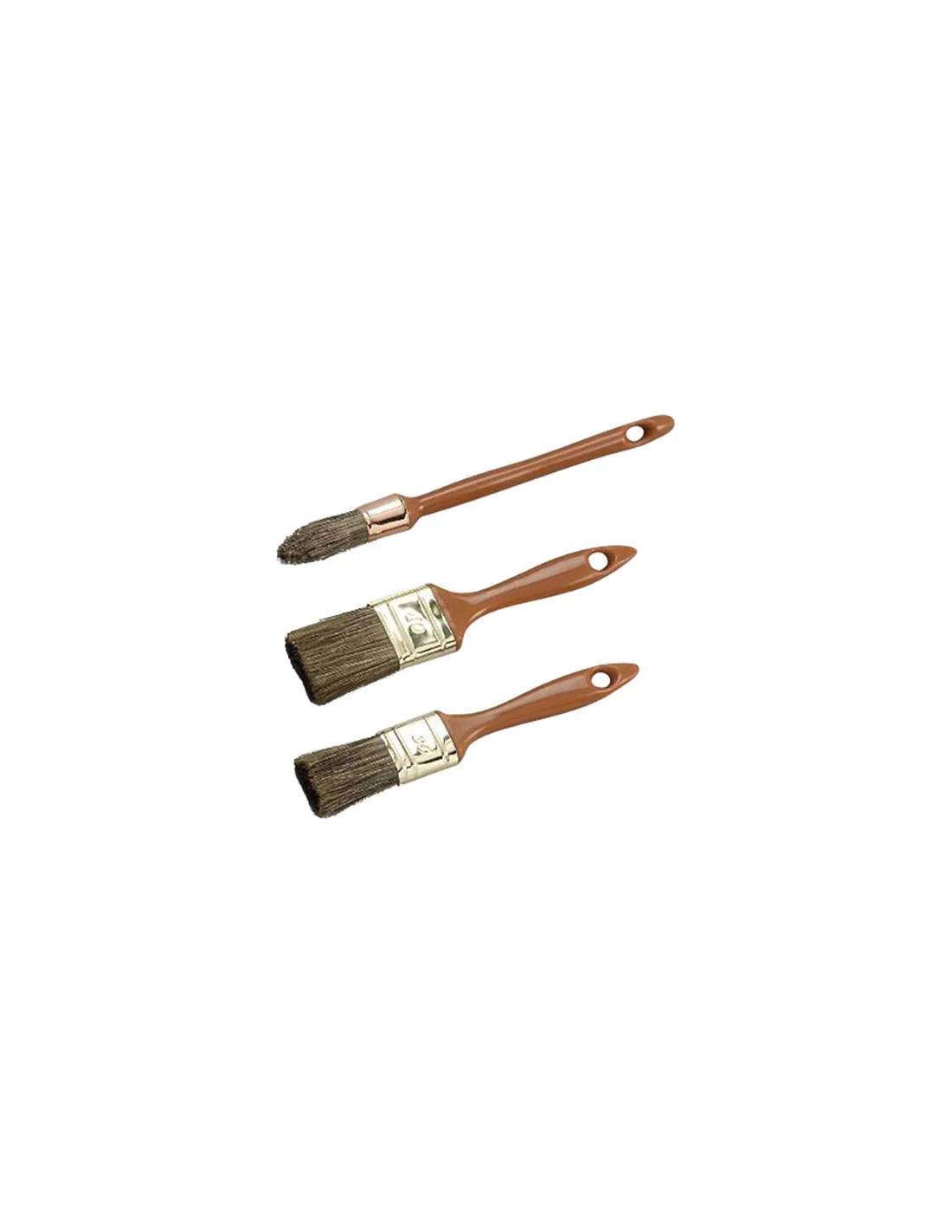 Lot pinceaux lasure polypro 3 pièces SAVY