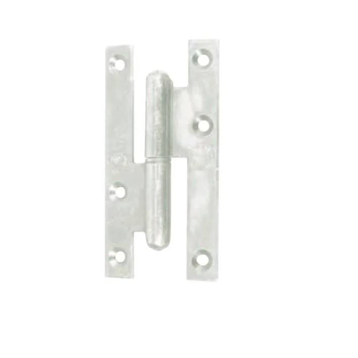 Paumelle bois bouts ronds zingué 95x45 mm gauche - AFBAT - Image 2