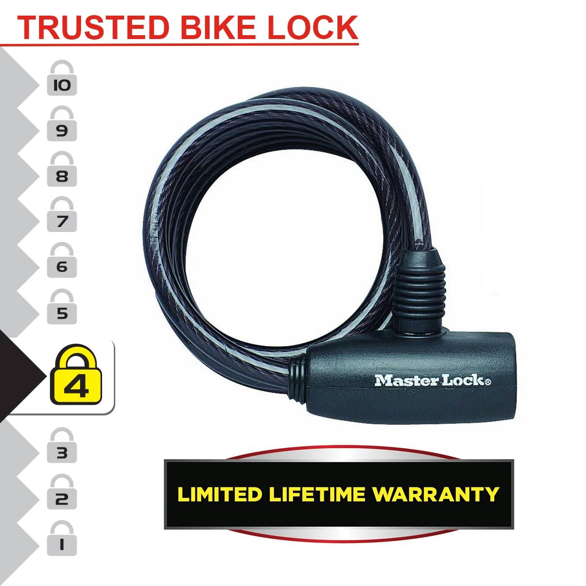 Câble antivol à clé - MASTER LOCK - Image 2