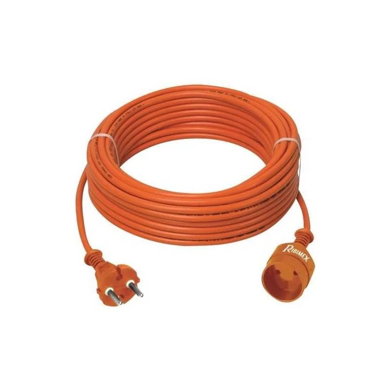 Prolongateur électrique jardin câble HO5VV-F 2G1.5 orange L.20 m - Ribimex - Image 1