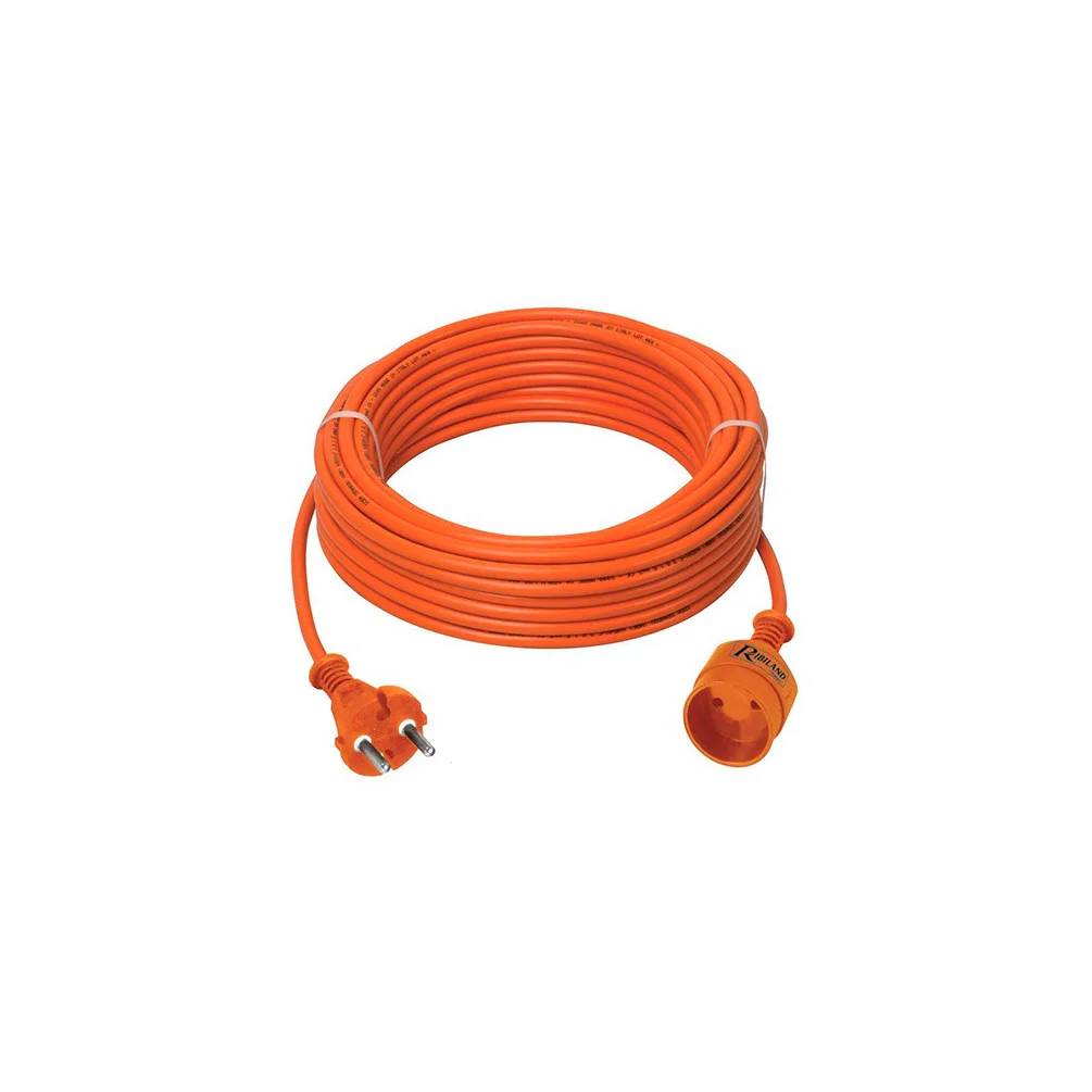 Prolongateur électrique jardin câble HO5VV-F 2G1.5 orange L.20 m - Ribimex - Image 2