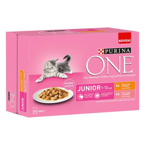 Purina One - Effilés sauce chat Junior Poulet Saumon 8x85g - PURINA ONE - Image 11