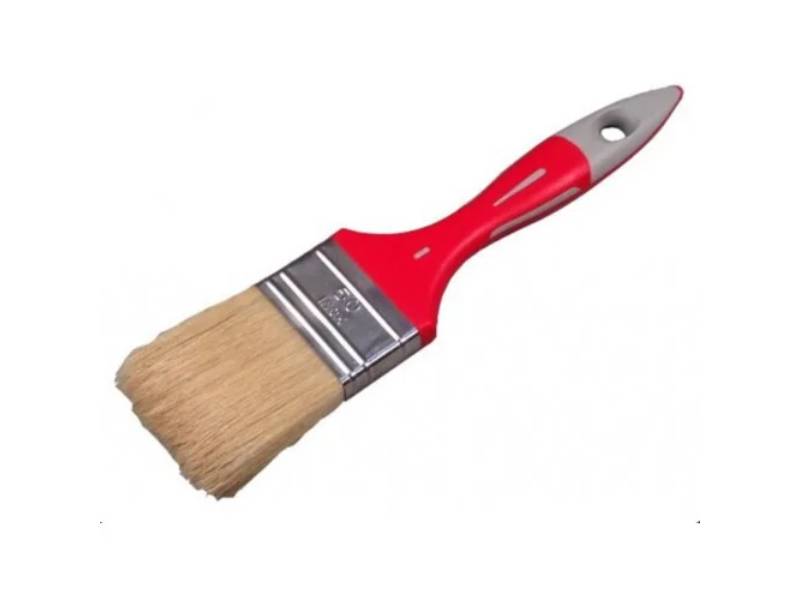 Pinceau brosse plate fibre Filex-Evolution manche bi-injection virole inoxydable taille 30 mm - SAVY