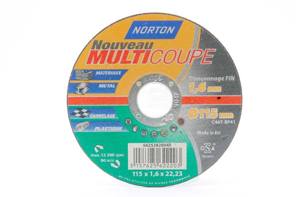 Disque multi-coupe Matériaux Diam.115 mm NORTON