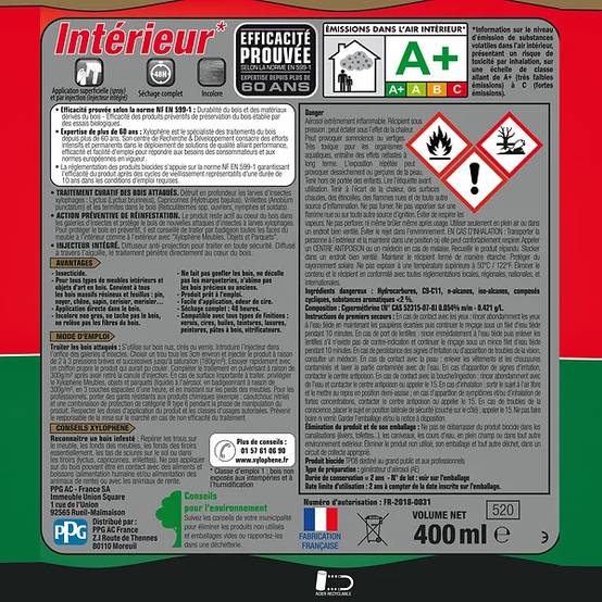 Traitement anti-insectes bois - XYLOPHENE - Image 3