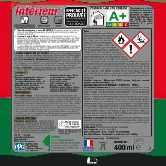 Traitement anti-insectes bois - XYLOPHENE - Image 5