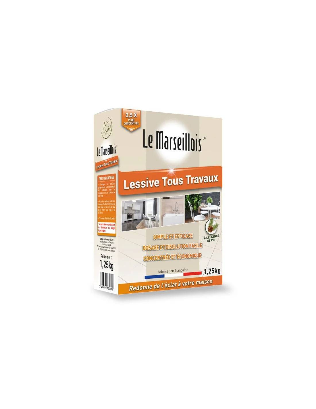 Lessive tous travaux essences naturelles pin 1,25 kg - Image 1