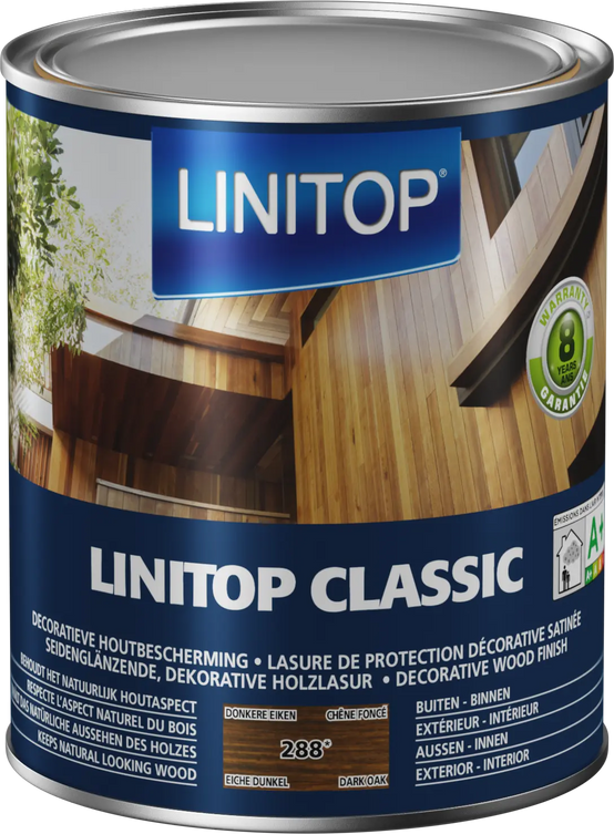 Lasure mate satin chêne foncé 1 l – LINITOP - Image 3