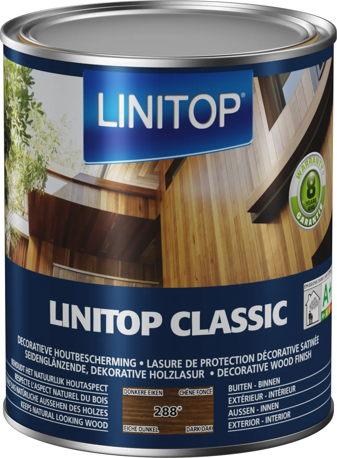 Lasure mate satin chêne foncé 1 l – LINITOP - Image 3