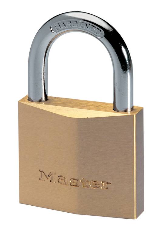 Cadenas à Clé Laiton Massif 50 mm Anse Acier 30 mm - MASTER LOCK - Image 1