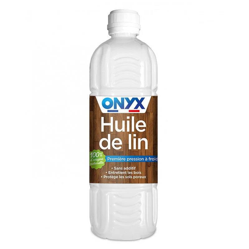 Huile De Lin Crue 1ère Pression À Froid 1L - ONYX - Image 1