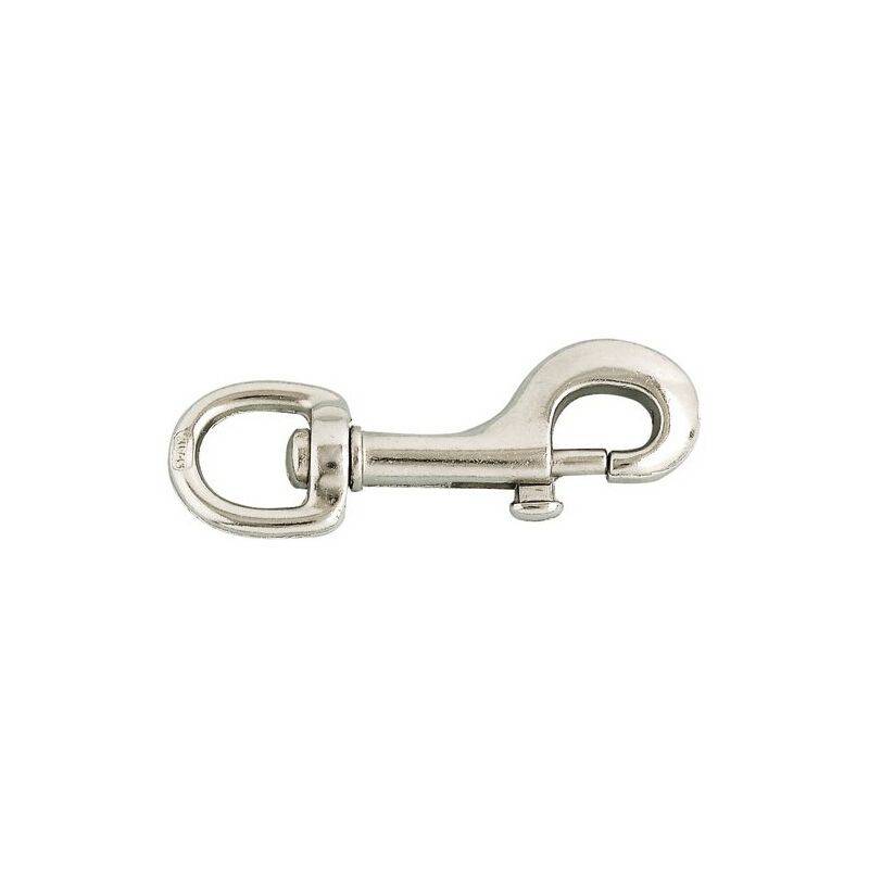 Mousqueton pompe zamak nickelé L 110 mm blister CHAPUIS