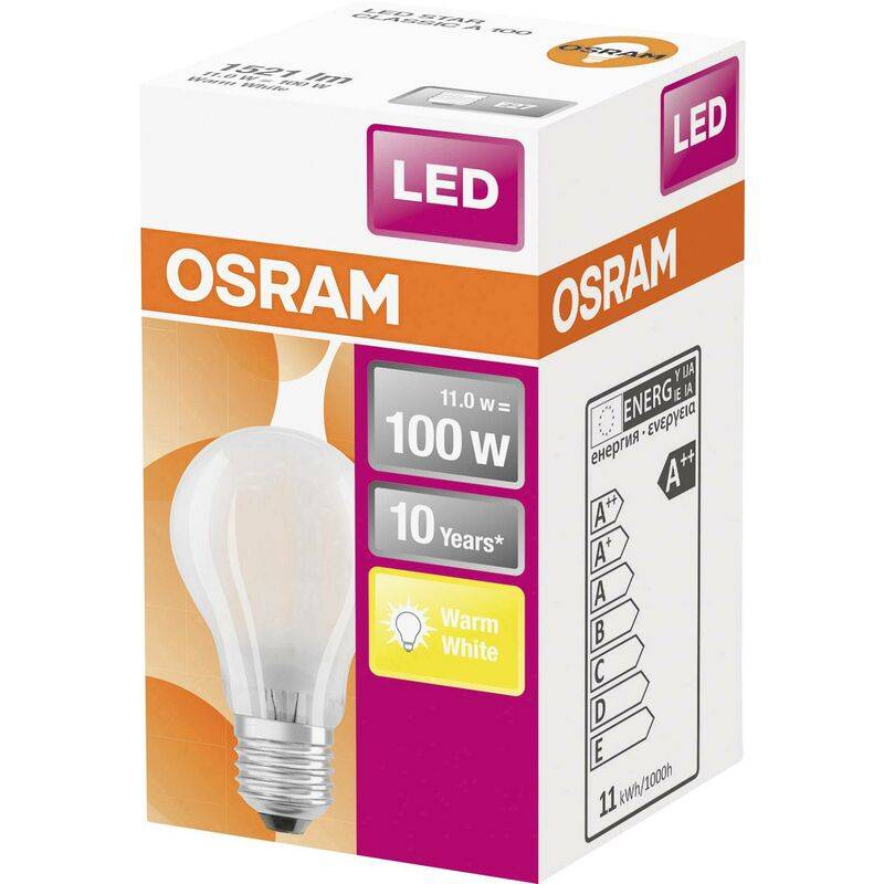 Ampoule LED standard verre dépoli blanc chaud Ø60 mm L.105 mm - Osram - Image 10