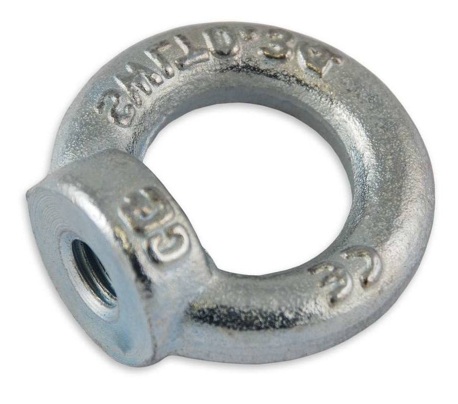 Anneau de levage femelle acier zingué C15 gris H.4.1 cm M16 - Chapuis - Image 2