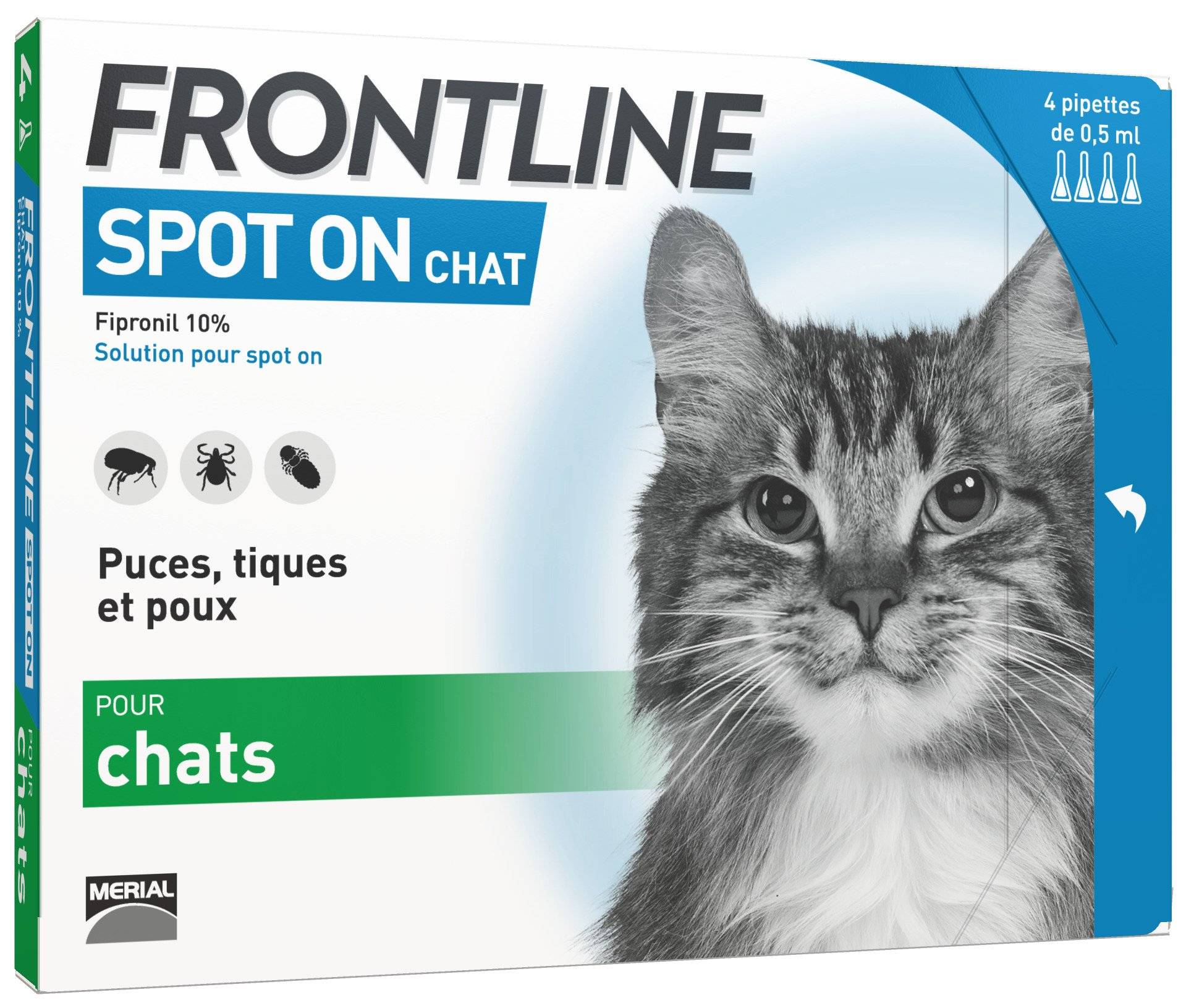 Pipettes Antiparasitaires Chat - FRONTLINE - Image 1