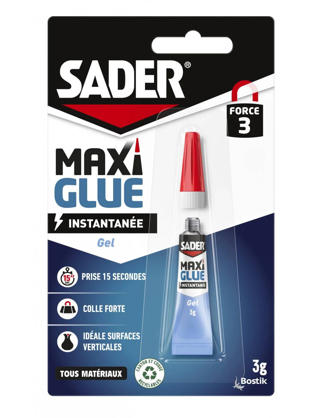 Maxi Glue Gel Colle 3 g - SADER - Image 1