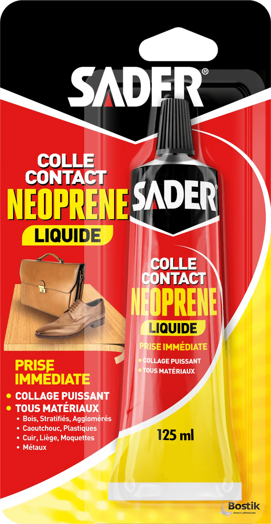 Colle Néoprène Liquide Multi-usages 125 ml - SADER - Image 1