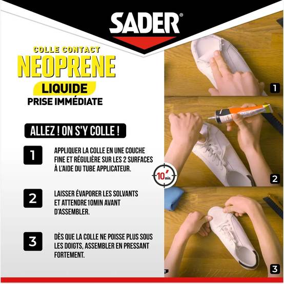 Colle Néoprène Liquide Multi-usages 125 ml - SADER - Image 5