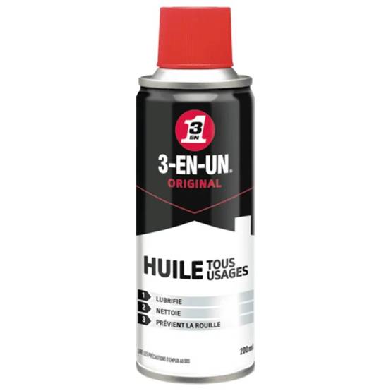 Huile multifonction aérosol 200 ml - 3-EN-UN - Image 2