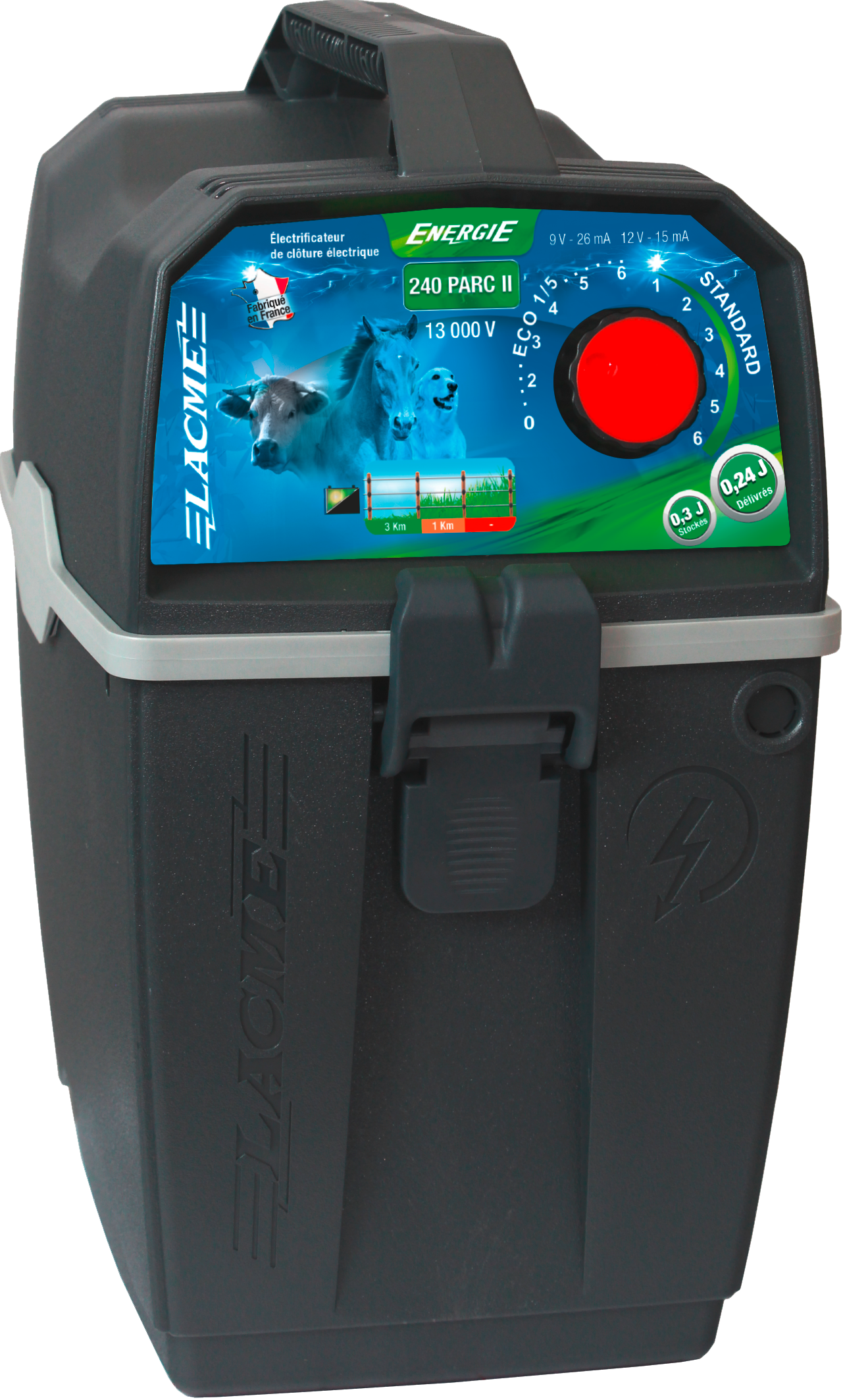 Lacme - Electrificateur autonome Energie 240 Parc II, 13000 V, 0,24 J. - Image 3