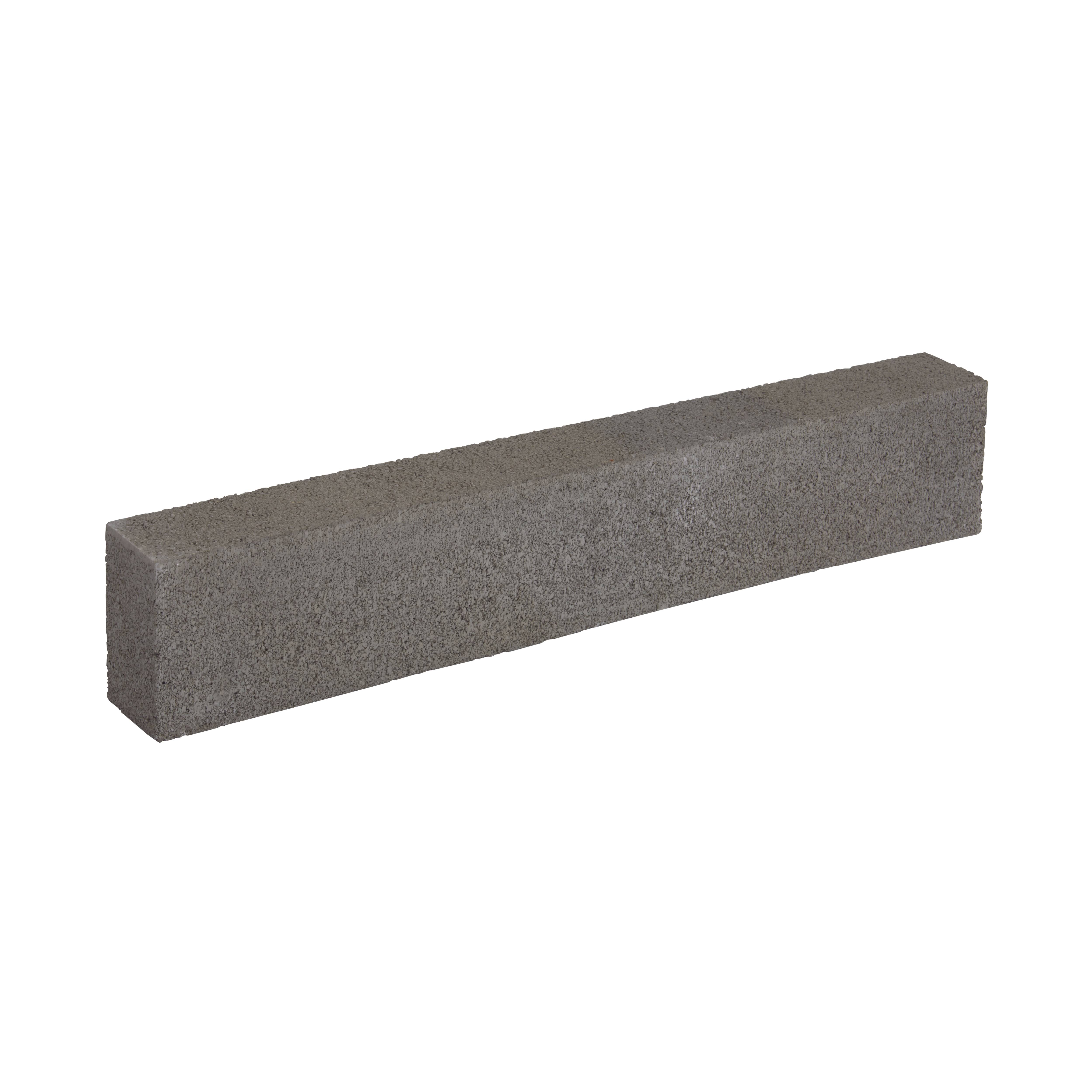 Bordure contemporaine béton gris 50x5x9 cm - Image 2