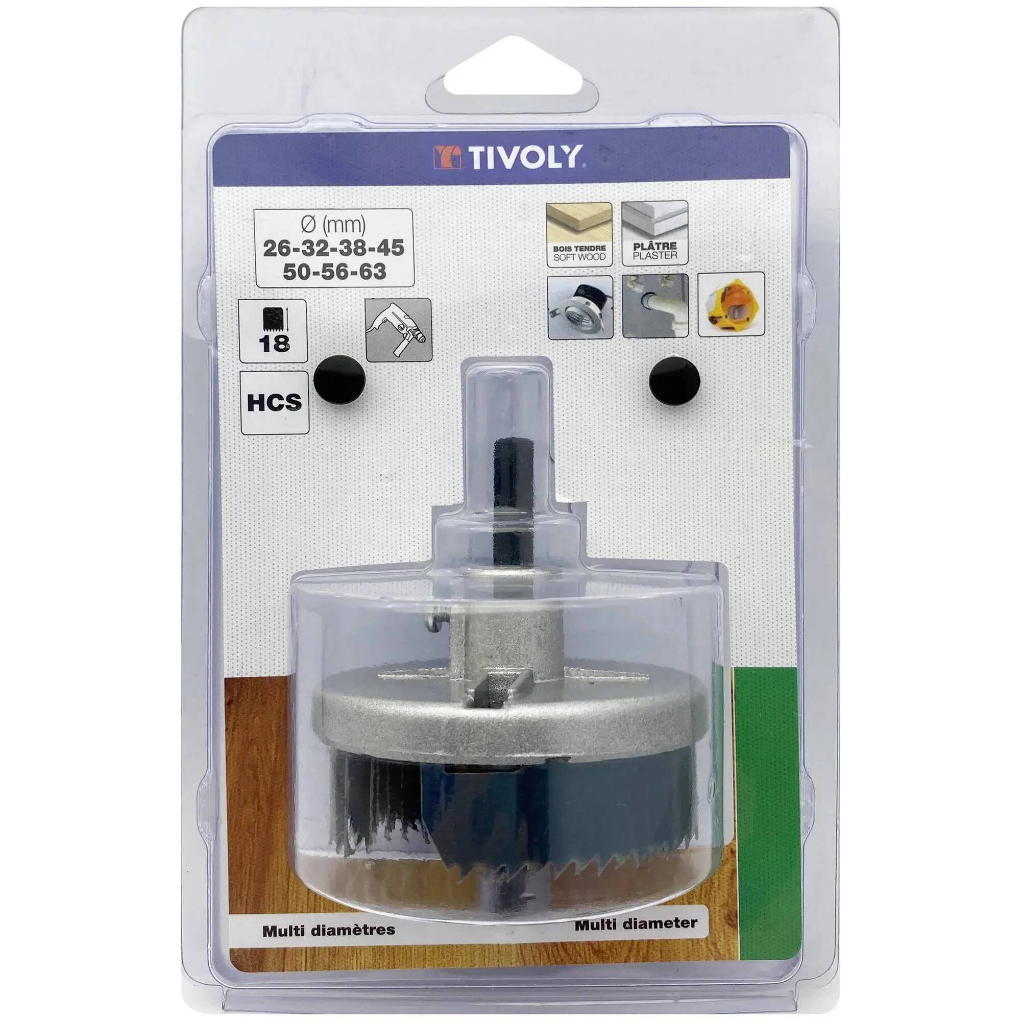 Scie cloche HCS bois multi-lames TIVOLY - Image 2