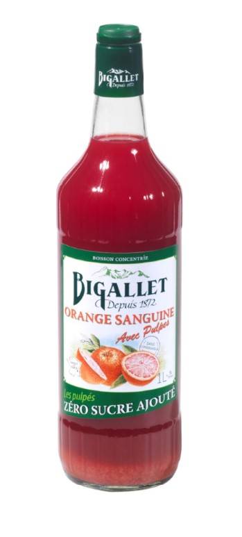Bigallet - SIROP BIGALLET PULPE ORANGE SANG 1L
