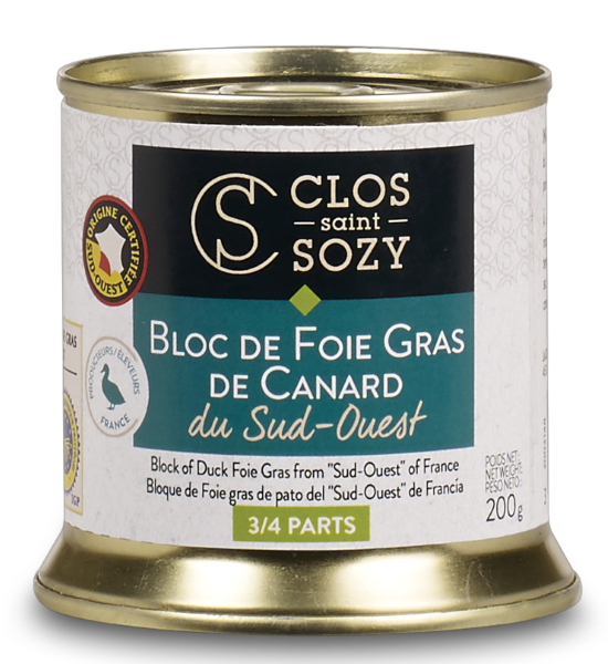 Clos Saint Sozy - Bloc de foie gras de canard du Sud-Ouest 200 g - Clos Saint Sozy