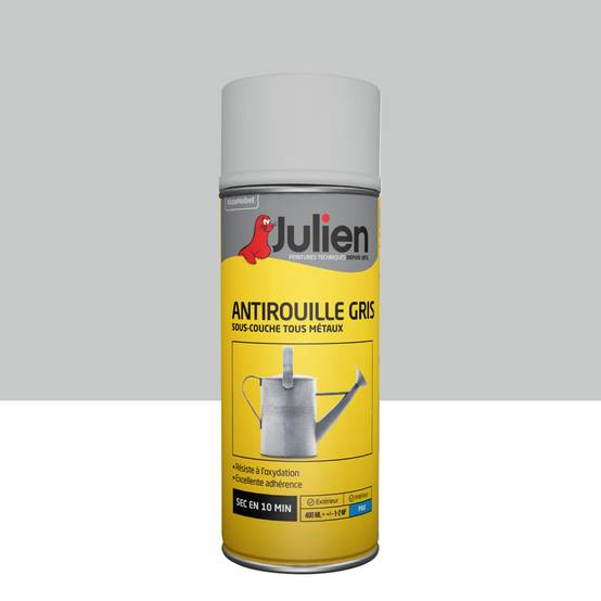Antirouille gris aérosol 400 ml JULIEN - Image 1