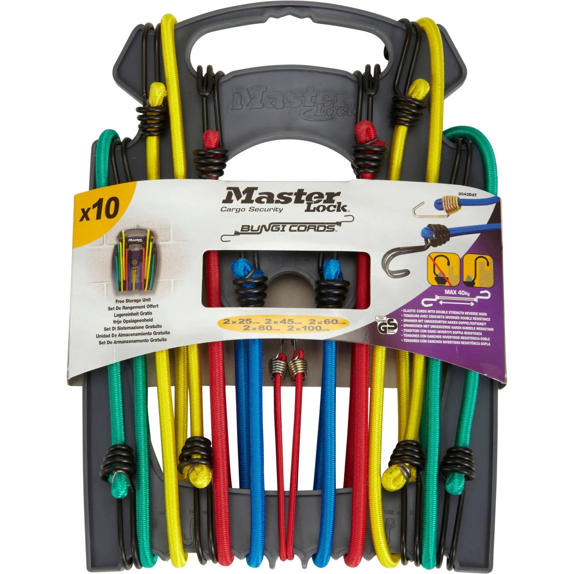 Lot de 10 sandows crochet métal MASTERLOCK - Image 1