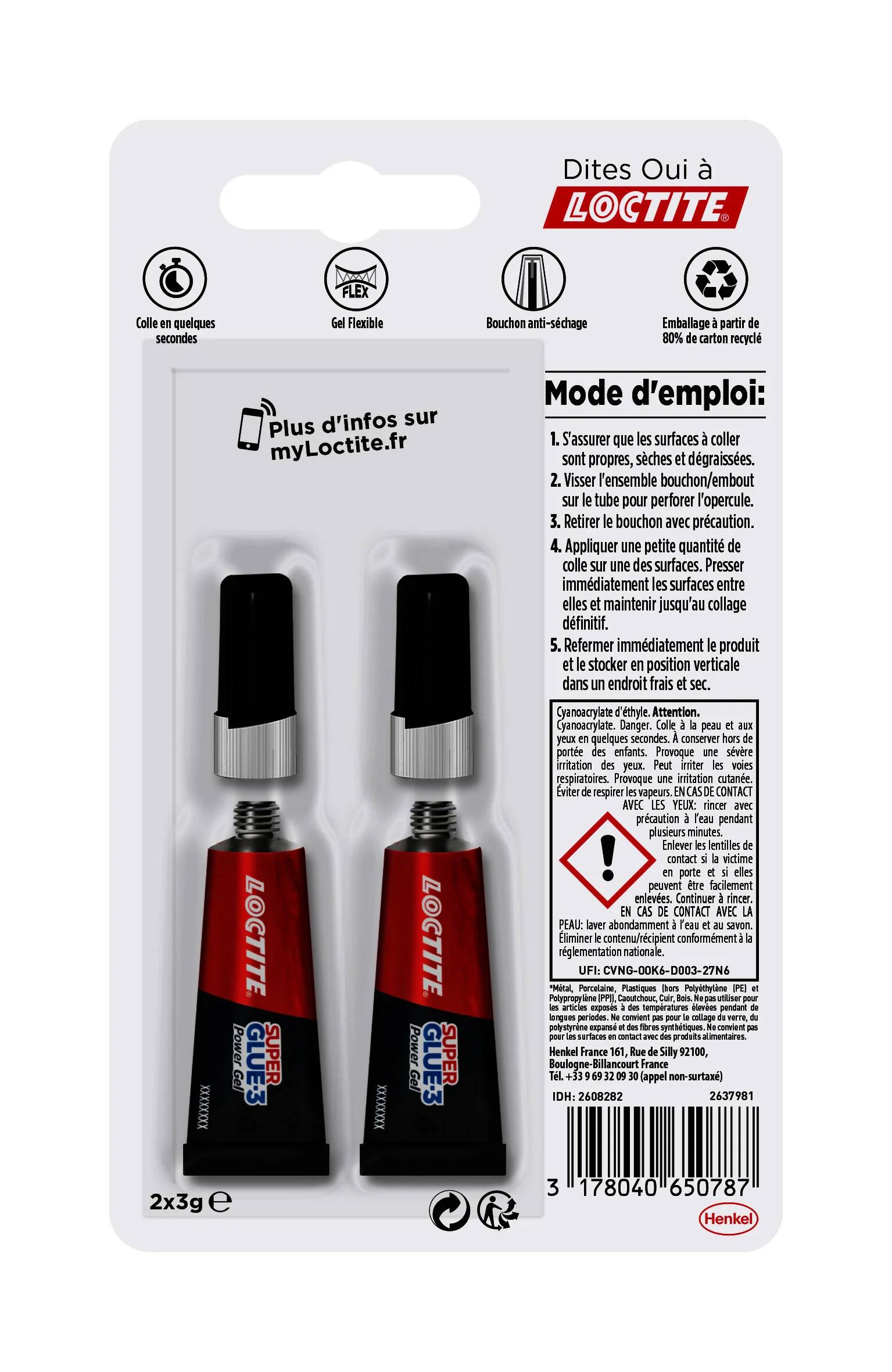 Colle Super Glue-3 Power Gel - LOCTITE - Image 6